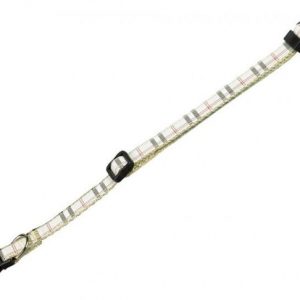 Ogrlica za pse karo bež 10mm 13-20cm