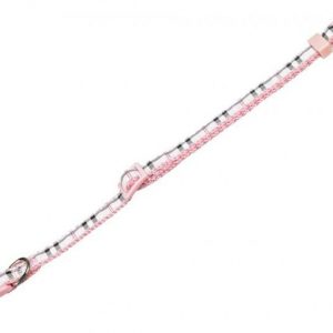 Ogrlica za pse karo roze 10mm 13-20cm