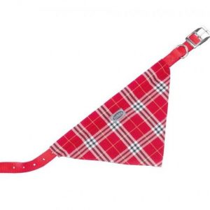 Ogrlica za pse sa maramom crvena 35cm, 10mm
