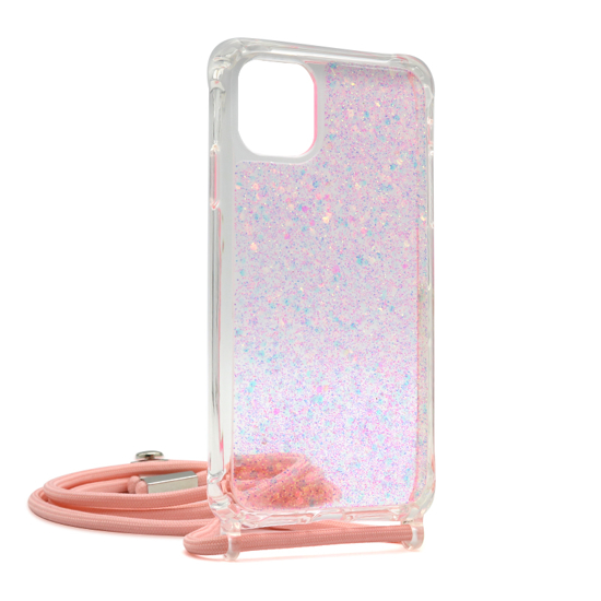Futrola Shiny with strap za Iphone 11 roze mali ali online prodavnica online prodaja internet kupovina