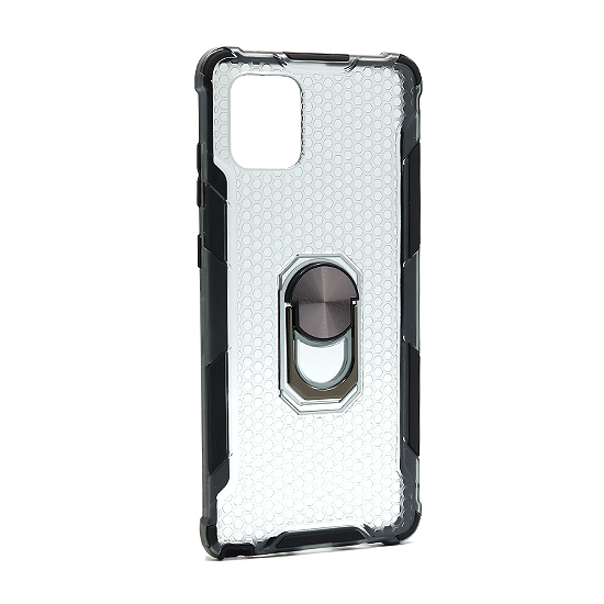 Futrola DEFENDER RING CLEAR za Samsung N770F/A815F Galaxy Note 10 Lite/A81 crna mali ali online prodavnica online prodaja internet kupovina