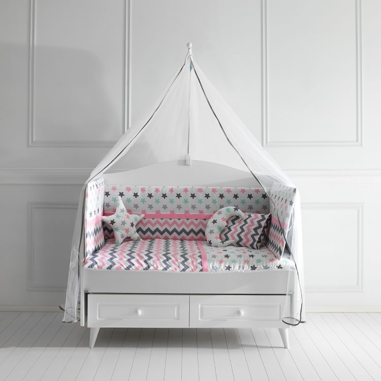 POSTELJINA za bebi krevetac STELLA PINK 120X60CM mali ali online prodavnica online prodaja internet kupovina