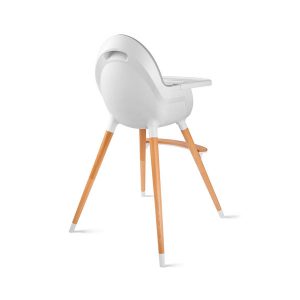 KINDERKRAFT HIGH stolica za hranjenje 2U1 FINI GREY - Slika 3
