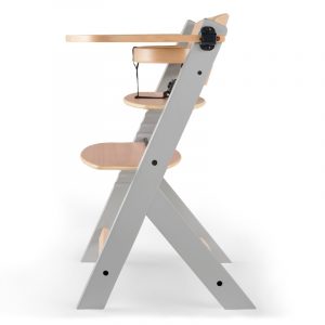 KINDERKRAFT stolica za hranjenje 2U1 ENOCK NATUR+GREY - Slika 4