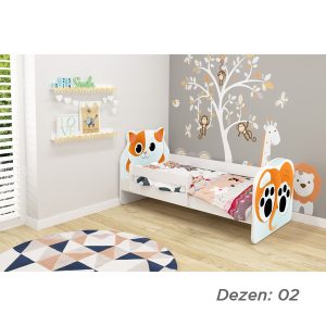 Krevet za decu ANIMALS 140X70 CM WHITE ACMA VII - Slika 3