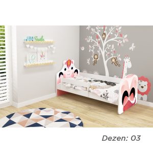 Krevet za decu ANIMALS 140X70 CM WHITE ACMA VII - Slika 4
