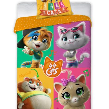 Posteljina za decu 44 Cats 140x200+70x90cm - 5907750586516