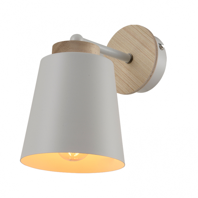 VESTA 425 zidna lampa 1xE27 BELA/DRVO mali ali online prodavnica online prodaja internet kupovina