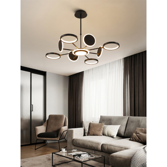 VESTA 369 luster LED 36W 3000K CRNA mali ali online prodavnica online prodaja internet kupovina