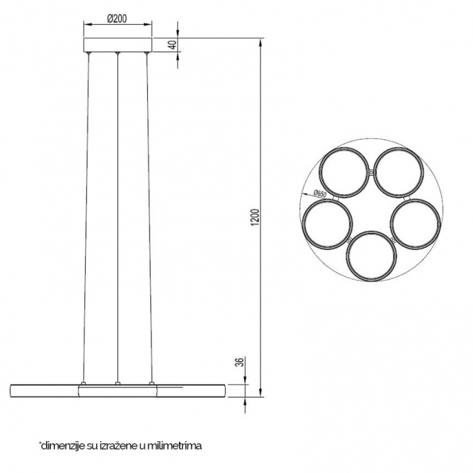 VESTA 492 luster 45W 3000K BELA mali ali online prodavnica online prodaja internet kupovina