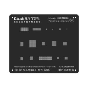 3D iBlack sablon za BGA kuglanje base banda QianliToolPlus crni za iPhone 8/X