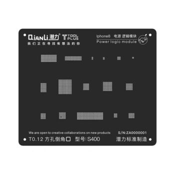 3D iBlack sablon za BGA kuglanje base banda QianliToolPlus crni za iPhone 8/X