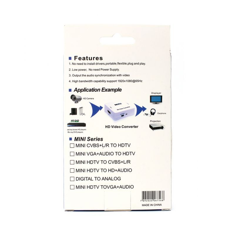 Adapter Box HDMI na AV JWD-H7