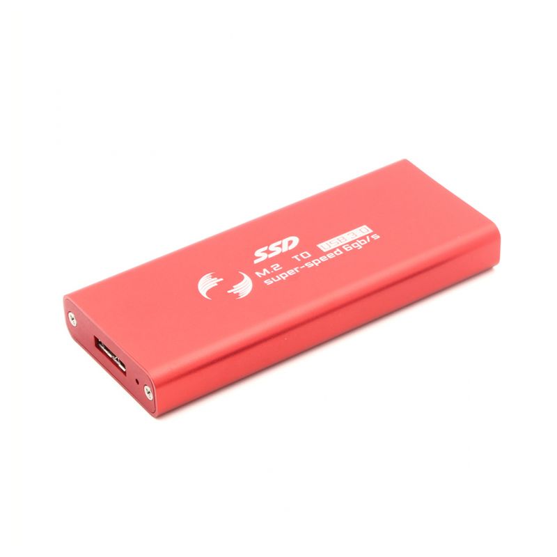 Adapter m.2 SSD na USB crveni