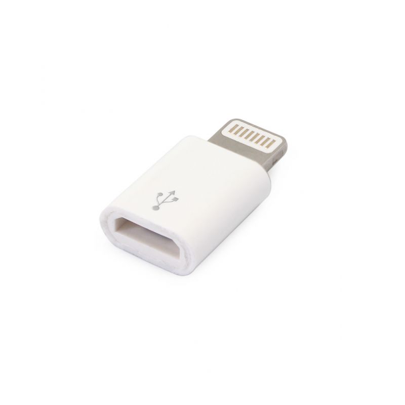 Adapter micro USB na iPhone beli