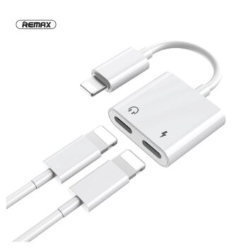 Adapter REMAX Concise za slusalice i punjenje iPhone lightning RL-LA07i beli