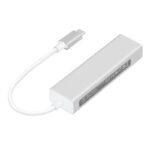 Adapter Type C na 3 USB 3.0 + RJ45 Gb JWD-T5 srebrni - Slika 3