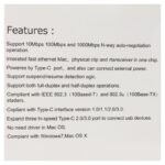 Adapter Type C na 3 USB 3.0 + RJ45 Gb JWD-T5 srebrni - Slika 6