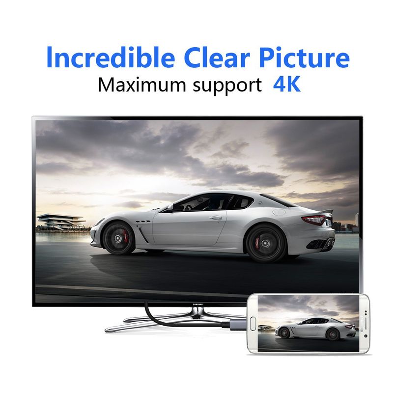 Adapter Type C na HDMI M 4K 30Hz crveni