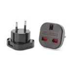Adapter UK China na EU-Suko crni