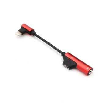 Adapter za slusalice i punjenje IP-16 iPhone lightning crveni