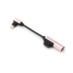 Adapter za slusalice i punjenje IP-16 iPhone lightning roze