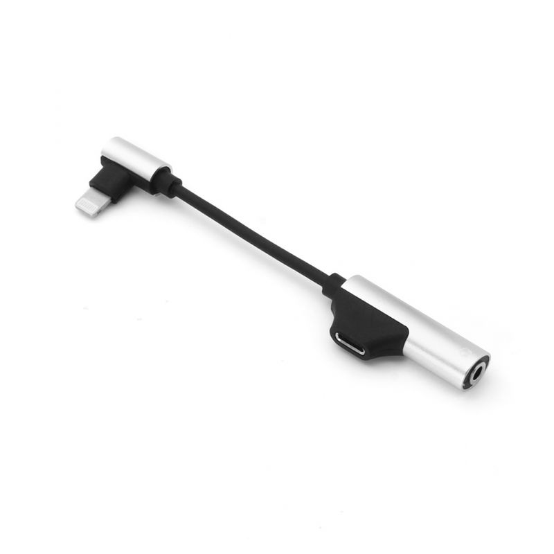 Adapter za slusalice i punjenje IP-16 iPhone lightning srebrni