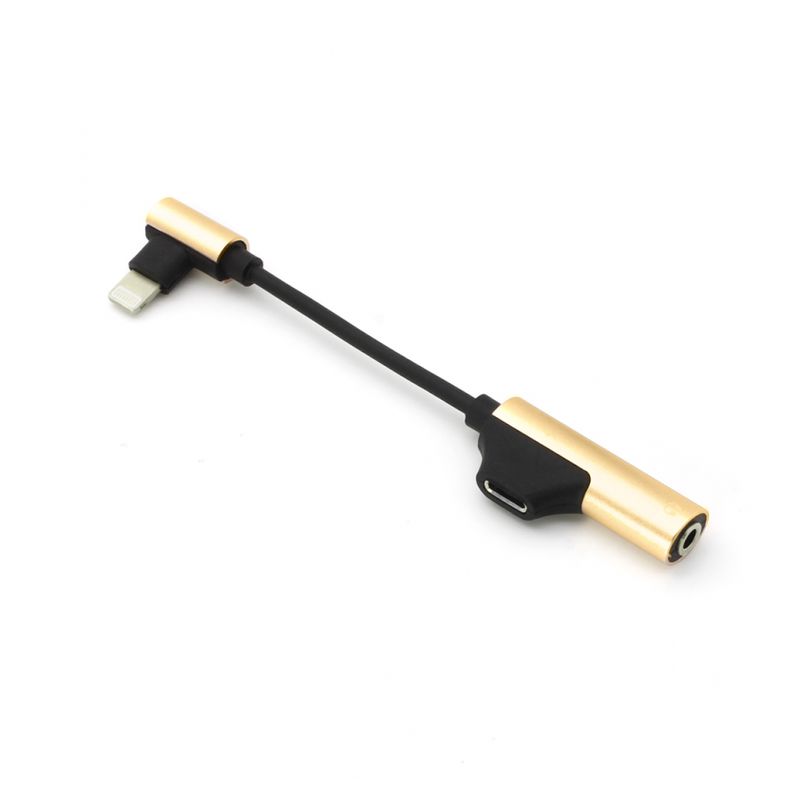 Adapter za slusalice i punjenje IP-16 iPhone lightning zlatni Adapter za slusalice i punjenje IP-16 iPhone lightning zlatni - Slika 1
