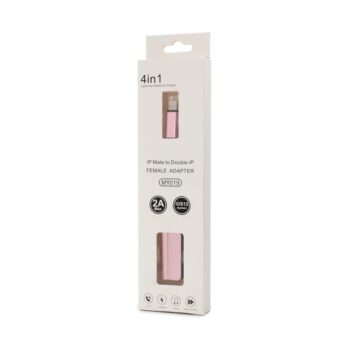 Adapter za slusalice i punjenje IP-5 iPhone lightning roze