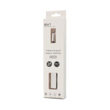 Adapter za slusalice i punjenje IP-5 iPhone lightning srebrni