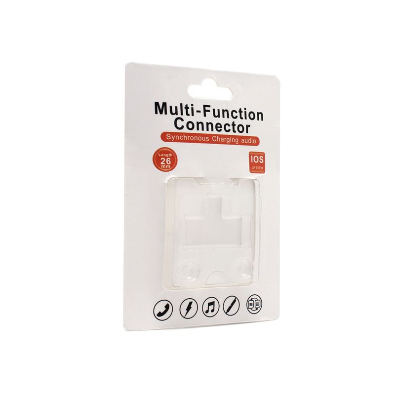 Adapter za slusalice i punjenje iPhone X srebrni