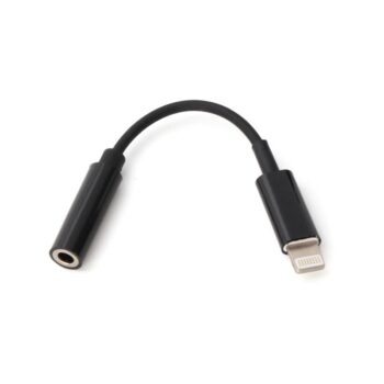 Adapter za slusalice iP-1 iPhone lightning na 3.5mm crni