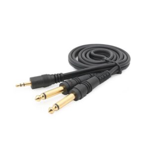 Audio kabl 3.5mm stereo M na 2x6.35mm mono M 1m