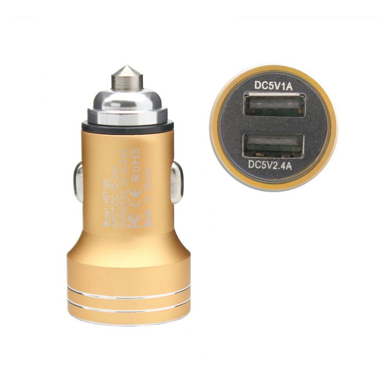 Auto punjac Hisoonton HST-174 dual USB 2.4A narandzasti