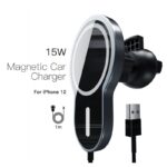 Auto punjac iPhone 12 magnetic 15W crni - Slika 2