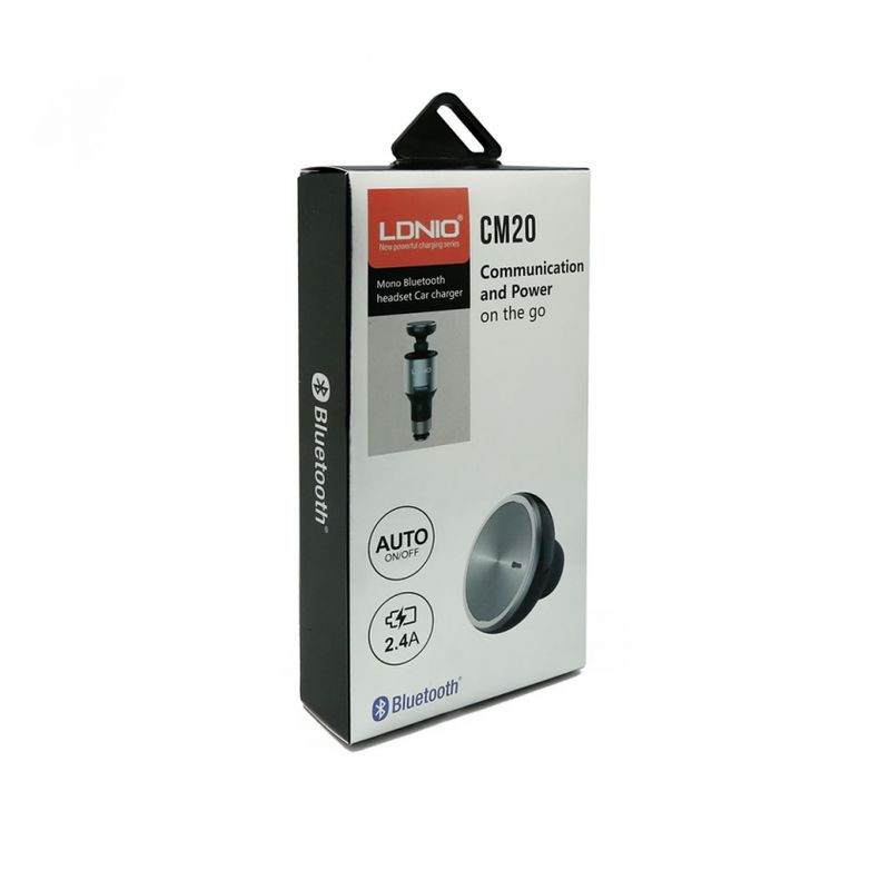 Auto punjac LDNIO CM20 USB 2.4A sa Bluetooth slusalicom crni