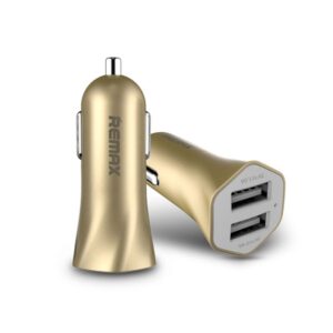 Auto punjac REMAX Fast 7 RCC-204 dual USB 2.4A QC zlatni