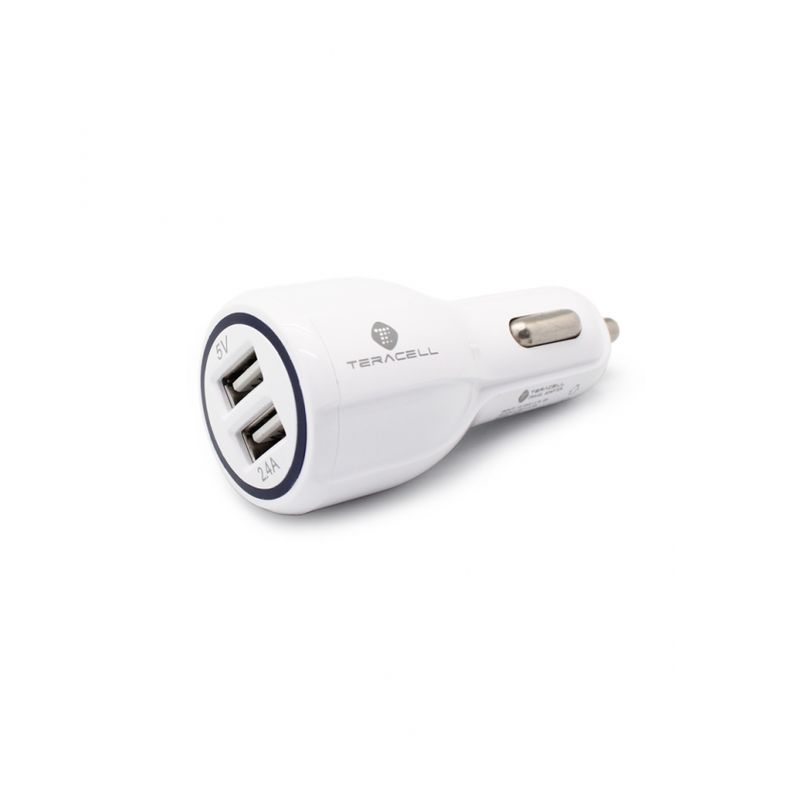 Auto punjac Teracell Ultra DC01 2.4A sa micro USB kablom beli
