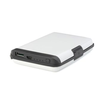 Back up baterija novcanik 2500 mAh bela