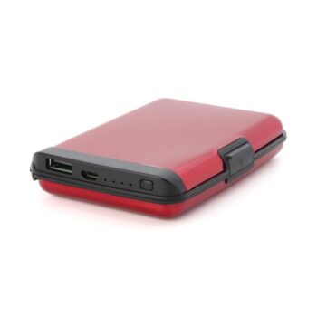 Back up baterija novcanik 2500 mAh crvena