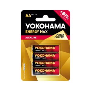 Baterija alkalna Yokohama 1.5V AA LR6 Energy Max 4BL