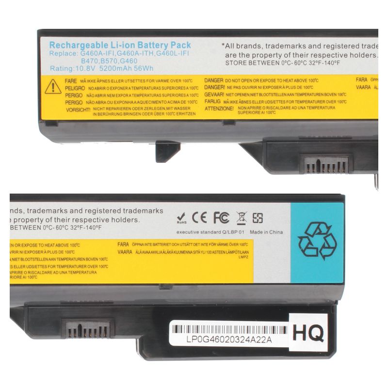 Baterija za laptop Lenovo G460 G565 10.8V 5200mAh