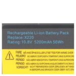 Baterija za laptop Lenovo X220 X230 10.8V 5200mAh 56Wh HQ2200 - Slika 4