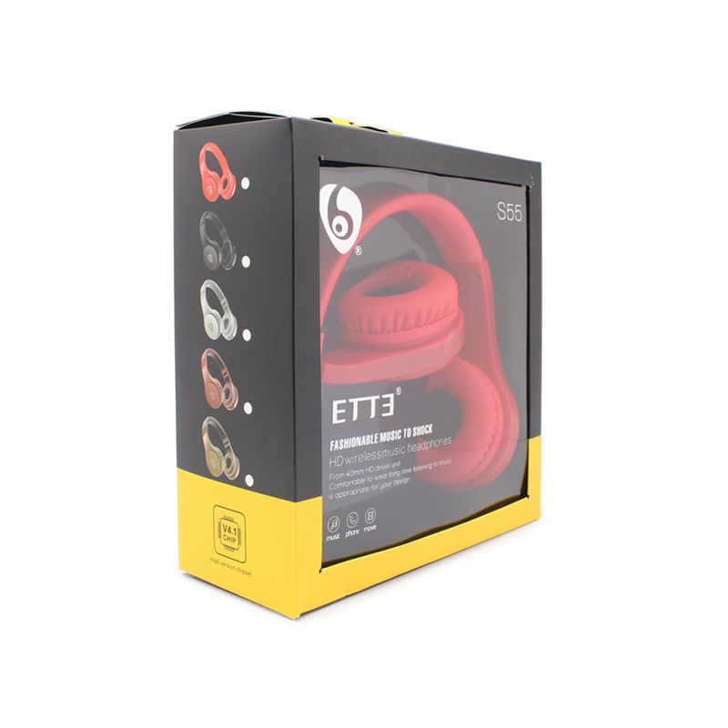 Bluetooth slusalice ETTE S55 crvene