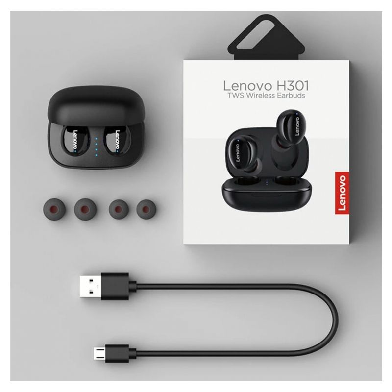 Bluetooth slusalice Lenovo TWS Earbuds H301 Airpods bele