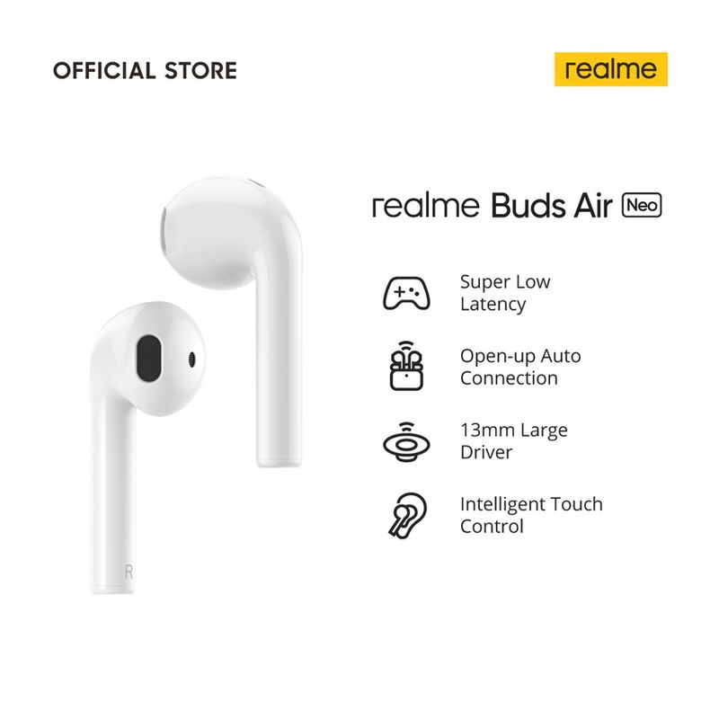 Bluetooth slusalice Realme TWS Buds Air Neo bele