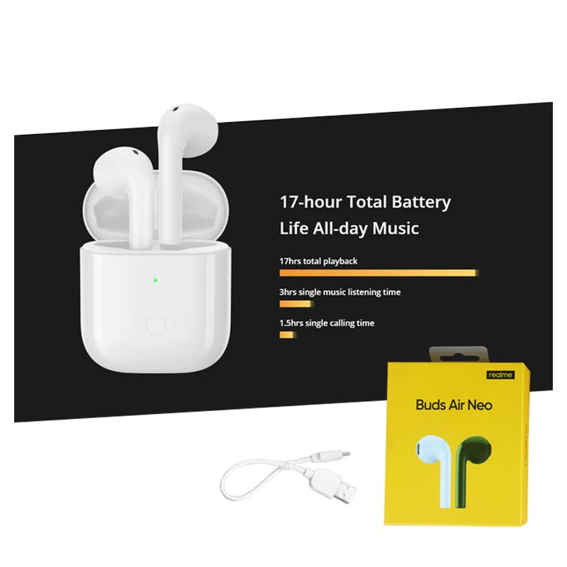 Bluetooth slusalice Realme TWS Buds Air Neo bele