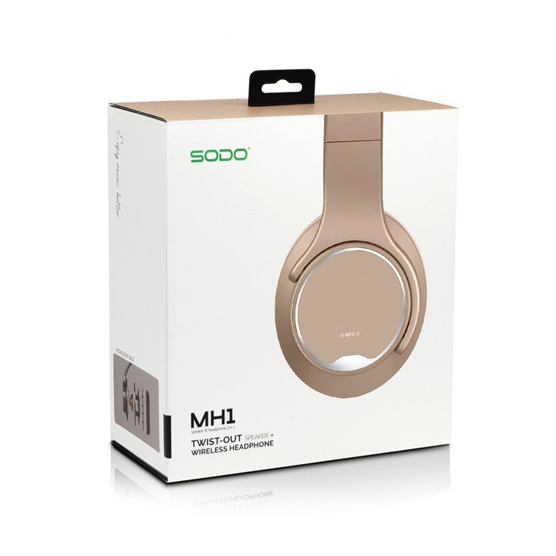 Bluetooth slusalice Sodo MH1 zlatne