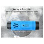 Bluetooth zvucnik A1 sa LED lampom braon - Slika 6
