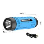 Bluetooth zvucnik A1 sa LED lampom braon - Slika 8